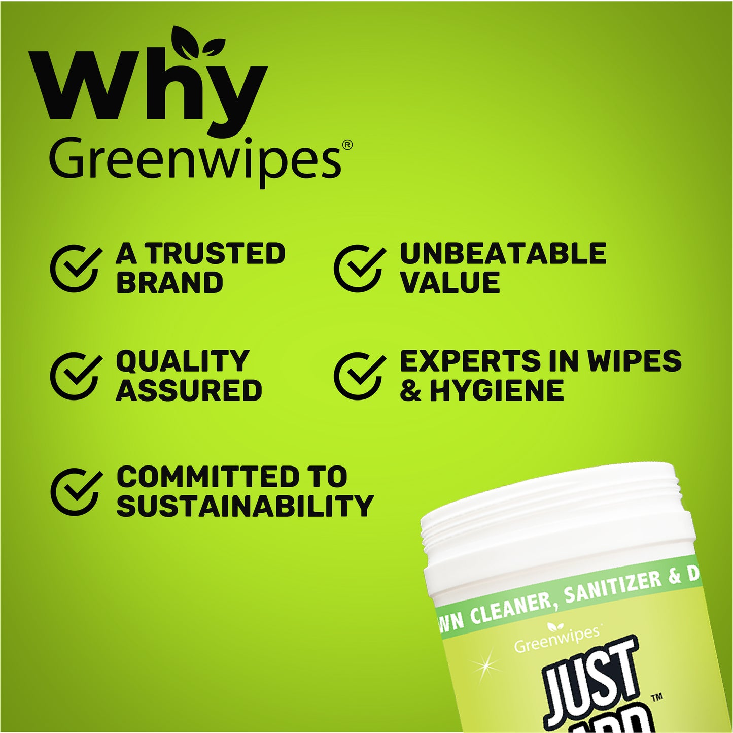 GW-9300 Greenwipes®JustAdd™ Wipes