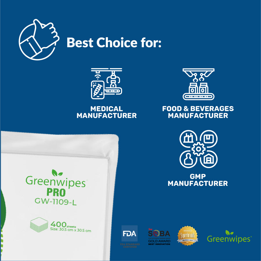 Greenwipes® GW-1109 - PRO Cleanroom Wipes