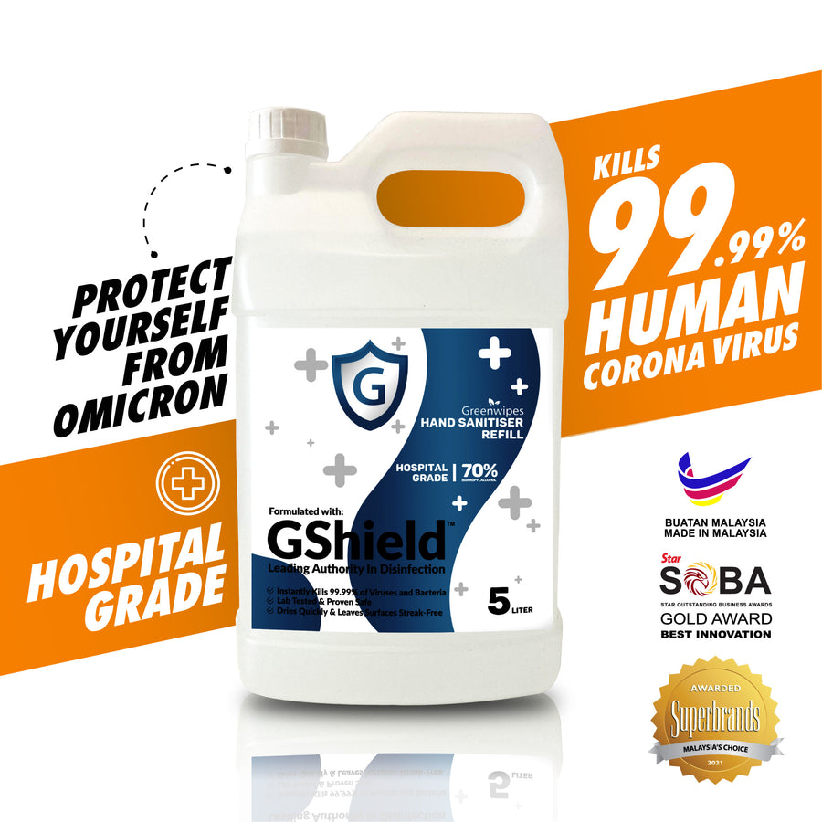 Greenwipes® GSS-100-S-R5L Hand Sanitiser Refill (5L)