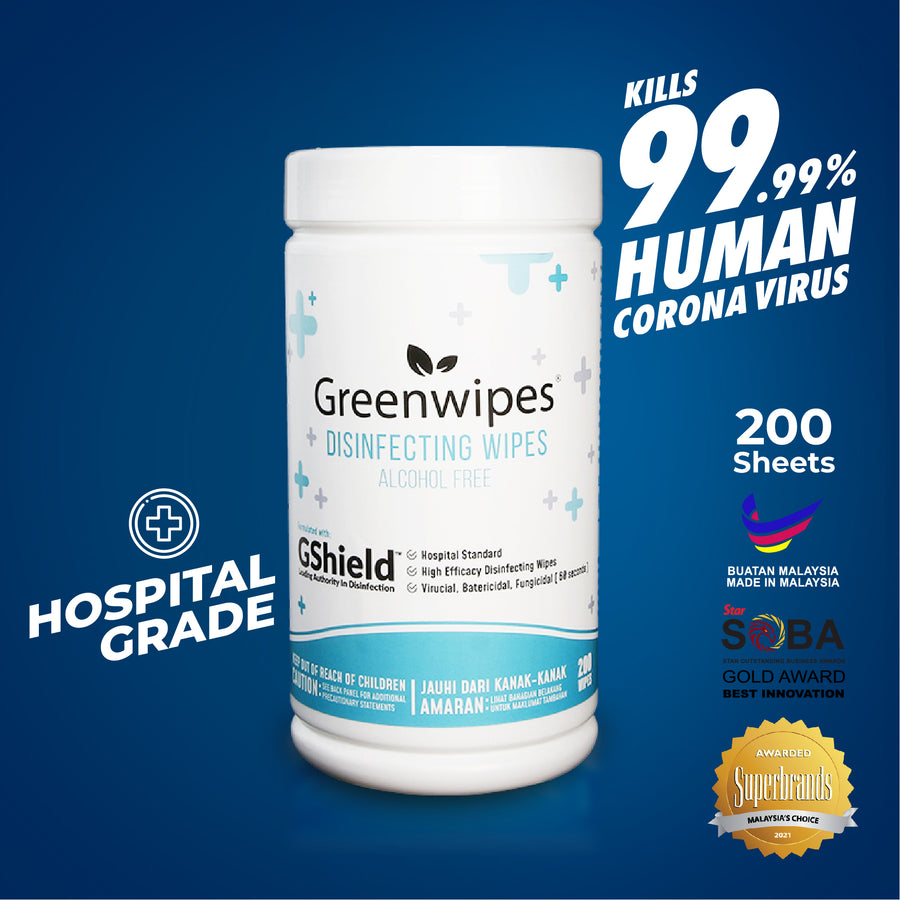 MD‑7050‑200 Greenwipes Disinfectant Wipes (Alcohol Free)
