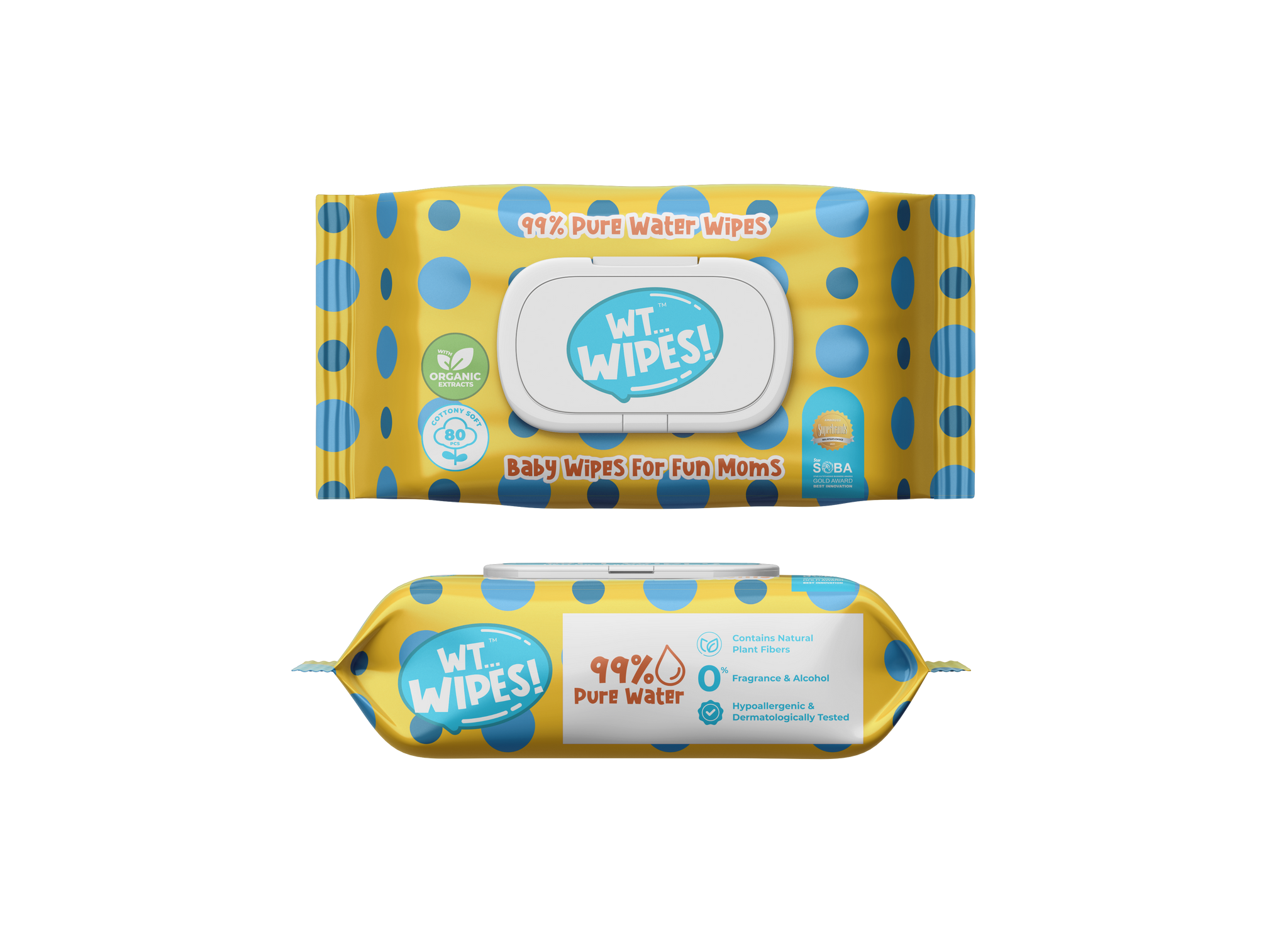 Wiggle Tickle WT Wipes - 80 Sheets