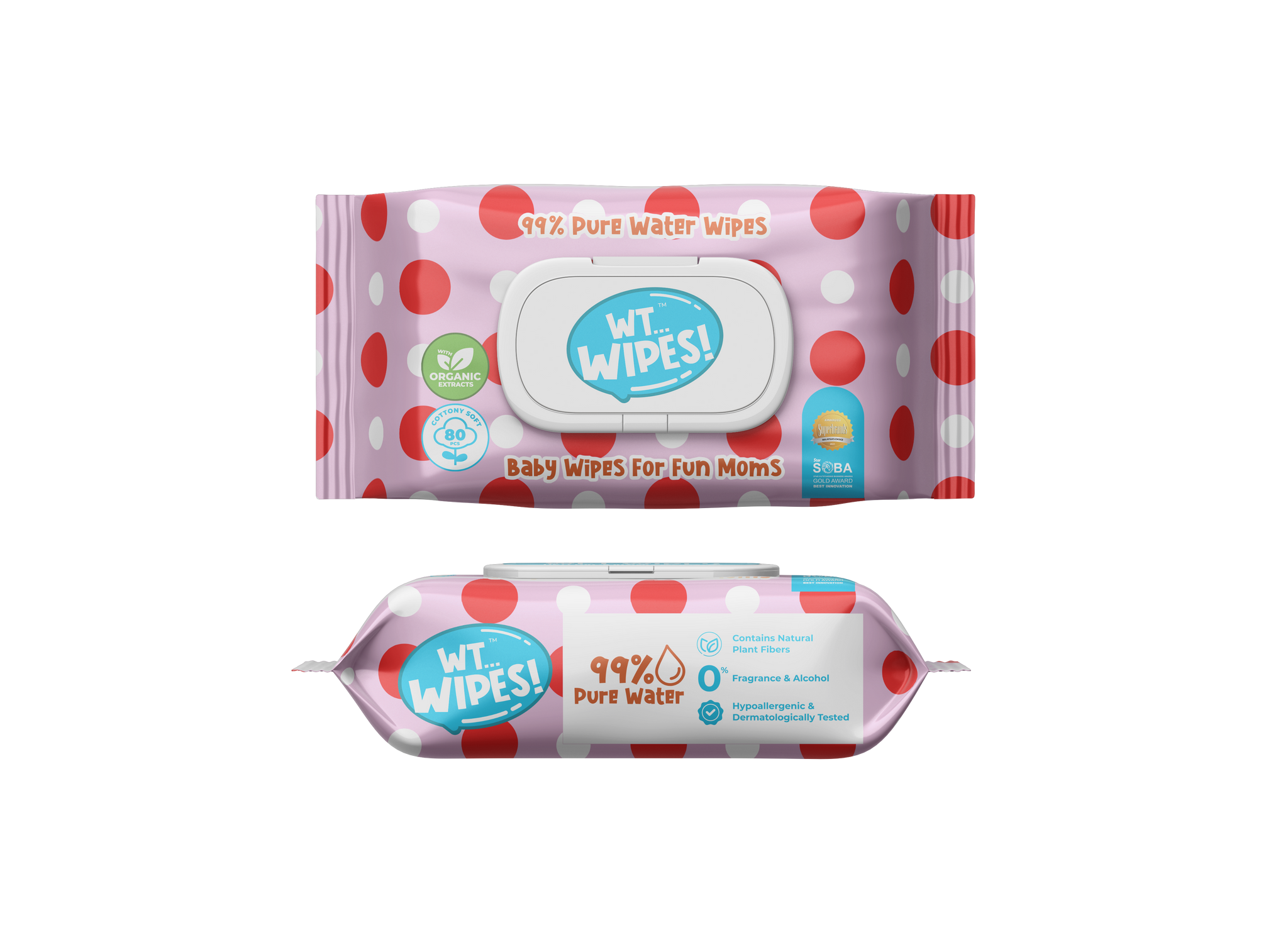 Wiggle Tickle WT Wipes - 80 Sheets