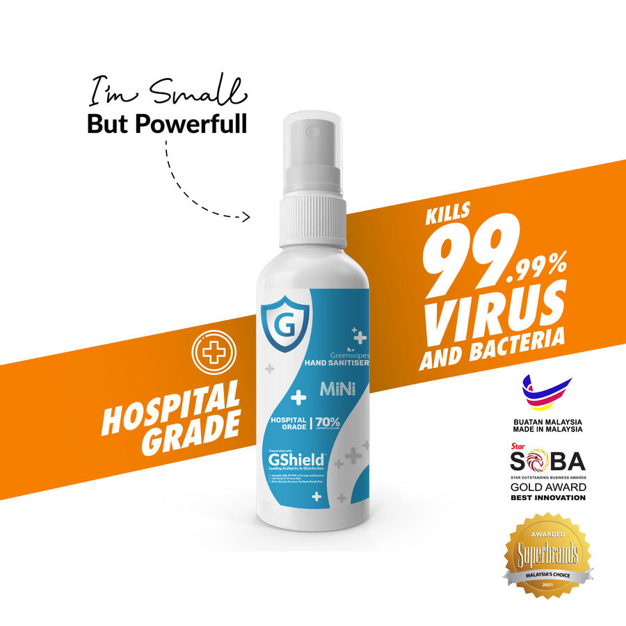 Greenwipes® GSS Mini Hand Sanitizer – 100ml Pocket-Sized