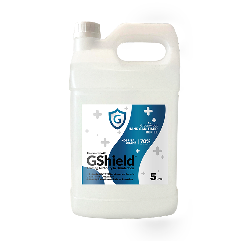GSS-100-S-R5L Greenwipes® GShield Hand Sanitiser - Refill (5L)